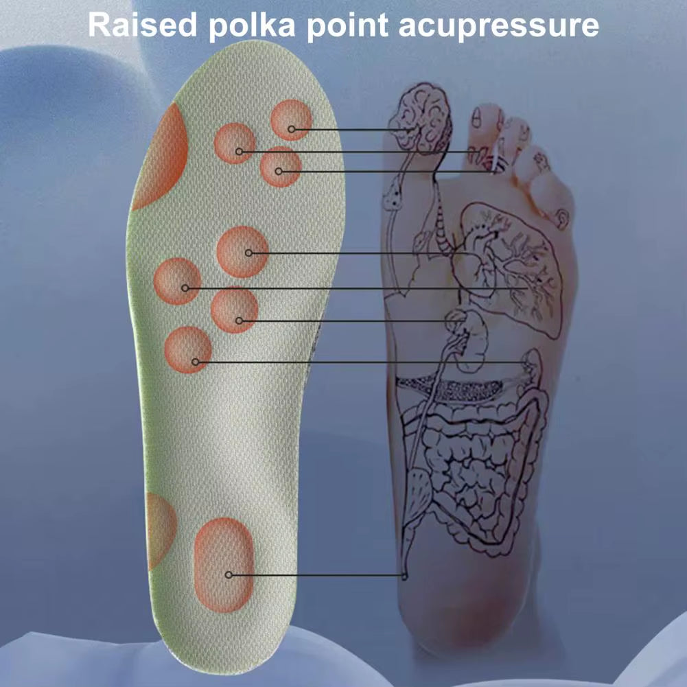 Memory Foam Insoles Cut to Fit Cloud Soles Breathable Inserts with Arch Support Shock-Absorbing Shoe Steppers for Sneakers