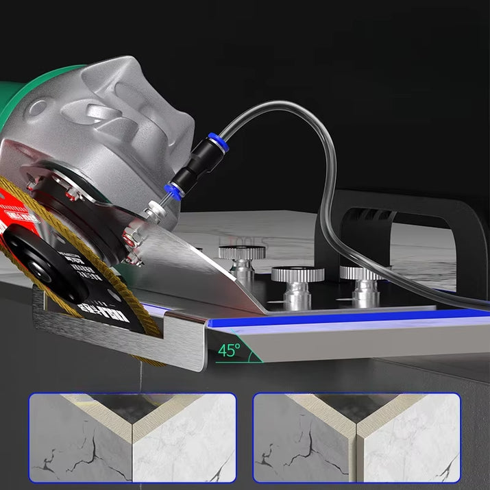 Tile Chamfering Cutting Tool for 100 Type Angle Grinder Portable Chamferer Metal Tiling 45 Degree Ceramic Tile Seat Chamfer